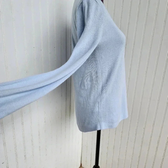 LOFT Women's Blue Lightweight Sweater Womens Soft Stretch Business Casual Sz S - Picture 5 of 12